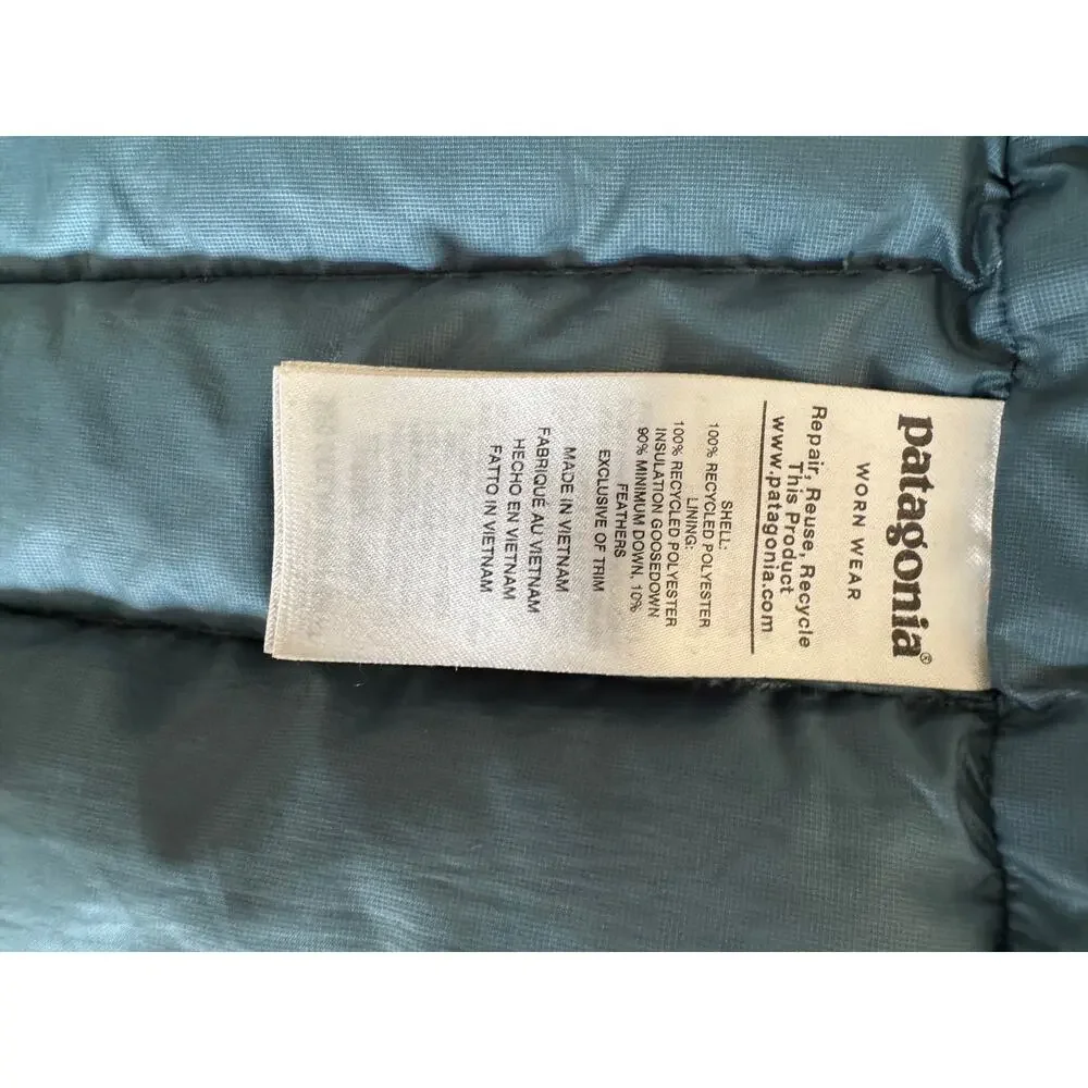 Patagonia Men's Down Sweater Puffer Vest Cascade Green Jacket XL